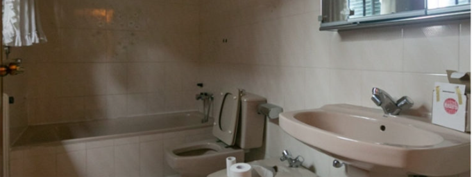 Antes del baño con ducha de obra